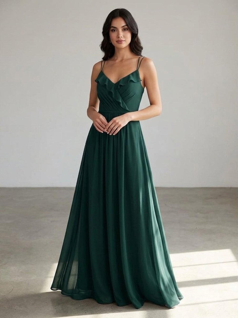 Elegant Green Maxi Dress